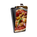 Дизайнерский вертикальный чехол-книжка для Meizu M5 Пицца