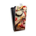 Дизайнерский вертикальный чехол-книжка для LG G3 (Dual-LTE) Пицца
