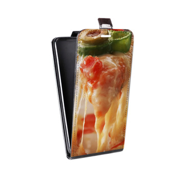 Дизайнерский вертикальный чехол-книжка для Huawei Honor 7A Пицца (на заказ)