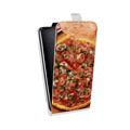 Дизайнерский вертикальный чехол-книжка для Alcatel One Touch Pop C9 Пицца