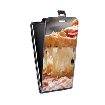 Дизайнерский вертикальный чехол-книжка для Alcatel One Touch Pop D5 Пицца (на заказ)