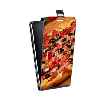 Дизайнерский вертикальный чехол-книжка для Lenovo Vibe C2 Пицца (на заказ)
