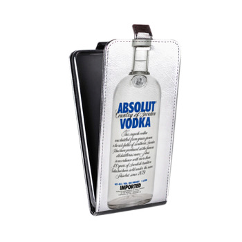 Дизайнерский вертикальный чехол-книжка для Iphone 7 Absolut (на заказ)