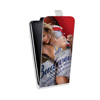 Дизайнерский вертикальный чехол-книжка для Realme 6 Budweiser (на заказ)