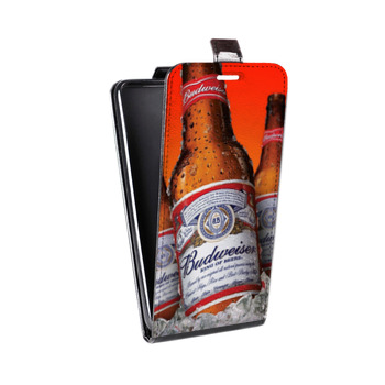Дизайнерский вертикальный чехол-книжка для HTC One Mini Budweiser (на заказ)