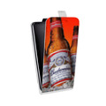 Дизайнерский вертикальный чехол-книжка для LG G4 Stylus Budweiser
