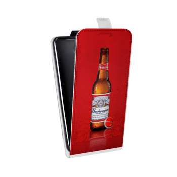 Дизайнерский вертикальный чехол-книжка для Huawei P Smart (2021) Budweiser (на заказ)
