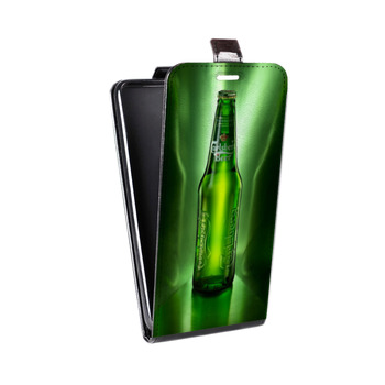 Дизайнерский вертикальный чехол-книжка для Iphone 7 Carlsberg (на заказ)
