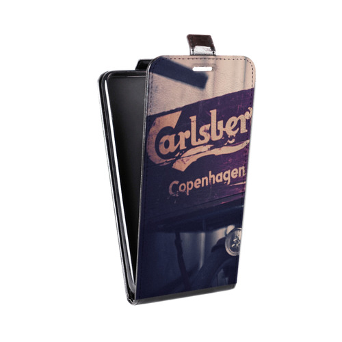 Дизайнерский вертикальный чехол-книжка для Homtom HT17 Carlsberg