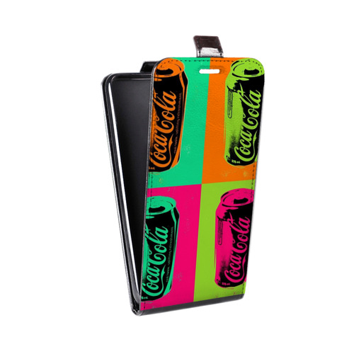 Дизайнерский вертикальный чехол-книжка для Realme 7 Pro Coca-cola