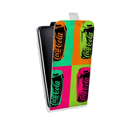 Дизайнерский вертикальный чехол-книжка для LG X Style Coca-cola