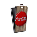Дизайнерский вертикальный чехол-книжка для HTC Desire Eye Coca-cola