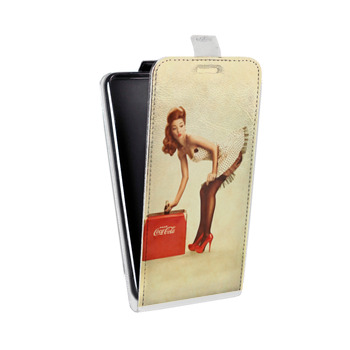 Дизайнерский вертикальный чехол-книжка для Samsung Galaxy S6 Edge Coca-cola (на заказ)