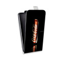 Дизайнерский вертикальный чехол-книжка для LG G7 Fit Coca-cola
