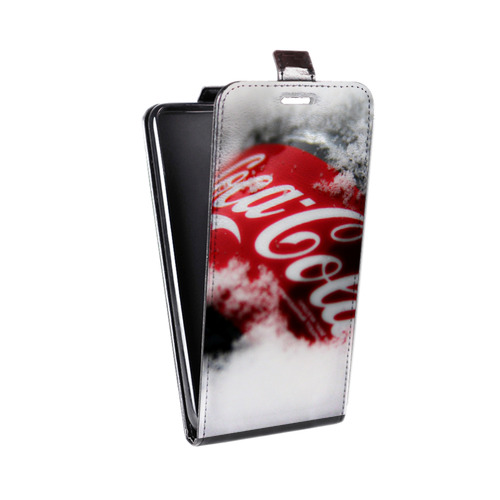 Дизайнерский вертикальный чехол-книжка для Microsoft Lumia 435 Coca-cola