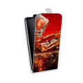 Дизайнерский вертикальный чехол-книжка для LG G7 Fit Coca-cola