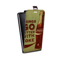 Дизайнерский вертикальный чехол-книжка для HTC Desire 12 Plus Coca-cola