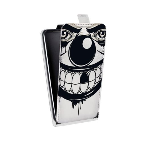 Дизайнерский вертикальный чехол-книжка для Iphone 12 Mini Маски Black White