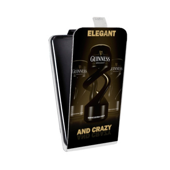 Дизайнерский вертикальный чехол-книжка для Samsung Galaxy Alpha Guinness (на заказ)