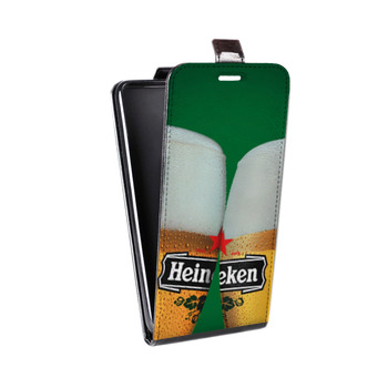Дизайнерский вертикальный чехол-книжка для LG G7 ThinQ Heineken (на заказ)