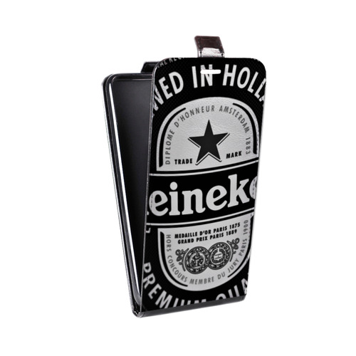 Дизайнерский вертикальный чехол-книжка для HTC One M9+ Heineken