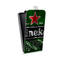 Дизайнерский вертикальный чехол-книжка для Sony Xperia XZ Heineken