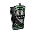 Дизайнерский вертикальный чехол-книжка для Alcatel One Touch Idol Heineken