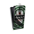 Дизайнерский вертикальный чехол-книжка для HTC U Ultra Heineken