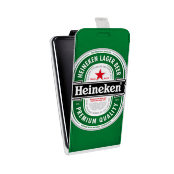 Дизайнерский вертикальный чехол-книжка для Samsung Galaxy A3 Heineken (на заказ)