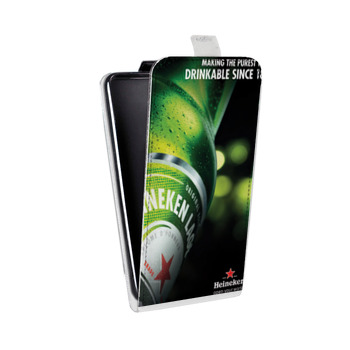 Дизайнерский вертикальный чехол-книжка для Samsung Galaxy J2 (2018) Heineken (на заказ)