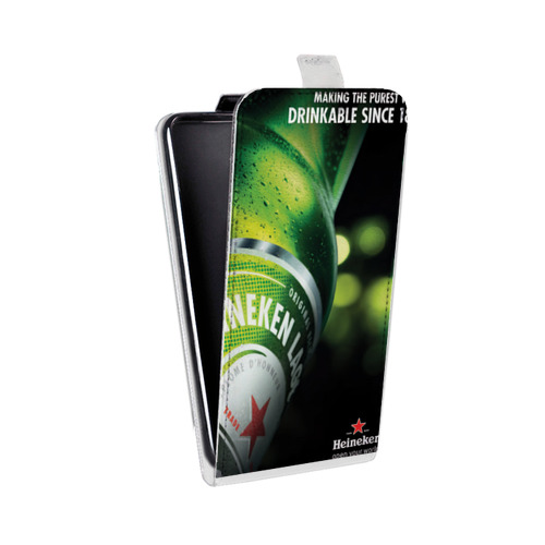 Дизайнерский вертикальный чехол-книжка для HTC Desire 601 Heineken