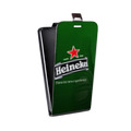 Дизайнерский вертикальный чехол-книжка для LG X Style Heineken