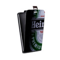 Дизайнерский вертикальный чехол-книжка для Iphone 5c Heineken