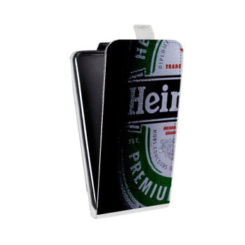 Дизайнерский вертикальный чехол-книжка для Samsung Galaxy Note 2 Heineken (на заказ)