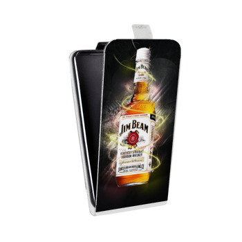 Дизайнерский вертикальный чехол-книжка для Samsung Galaxy S6 Jim Beam (на заказ)