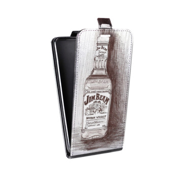 Дизайнерский вертикальный чехол-книжка для Samsung Galaxy Core Lite Jim Beam (на заказ)