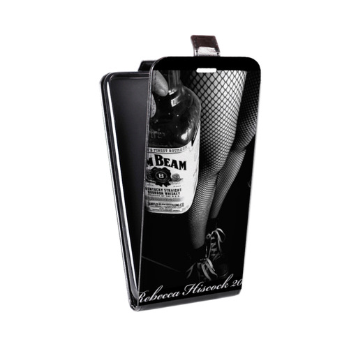 Дизайнерский вертикальный чехол-книжка для LG G4 Jim Beam