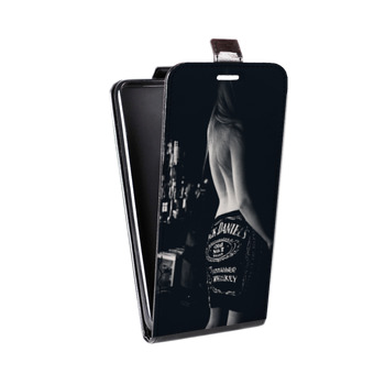 Дизайнерский вертикальный чехол-книжка для BlackBerry KEY2 Jack Daniels (на заказ)