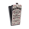 Дизайнерский вертикальный чехол-книжка для Alcatel 3C Jack Daniels