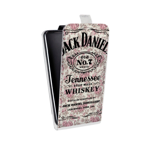 Дизайнерский вертикальный чехол-книжка для Alcatel 3 Jack Daniels