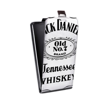 Дизайнерский вертикальный чехол-книжка для Iphone 7 Jack Daniels (на заказ)
