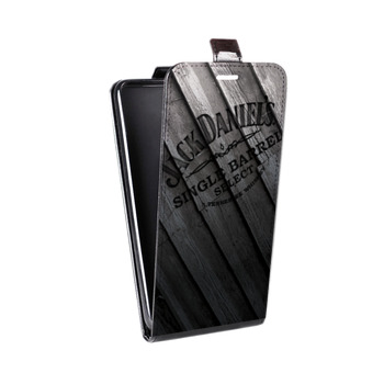 Дизайнерский вертикальный чехол-книжка для Huawei P9 Lite Jack Daniels (на заказ)