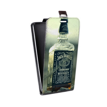Дизайнерский вертикальный чехол-книжка для Samsung Galaxy Note 2 Jack Daniels (на заказ)