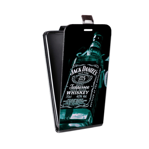 Дизайнерский вертикальный чехол-книжка для Huawei Y6 (2019) Jack Daniels