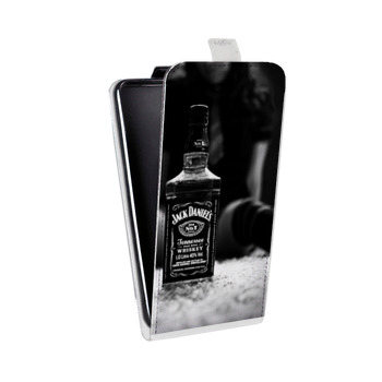 Дизайнерский вертикальный чехол-книжка для Huawei Honor 8 Jack Daniels (на заказ)