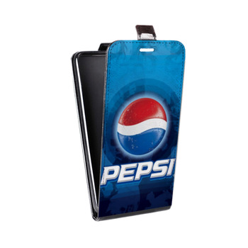 Дизайнерский вертикальный чехол-книжка для Samsung Galaxy Core Lite Pepsi (на заказ)