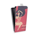 Дизайнерский вертикальный чехол-книжка для HTC Desire 601 Пляжная красота