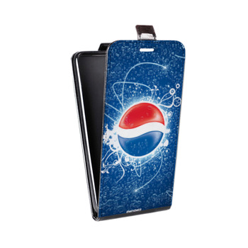 Дизайнерский вертикальный чехол-книжка для Samsung Galaxy S6 Edge Pepsi (на заказ)