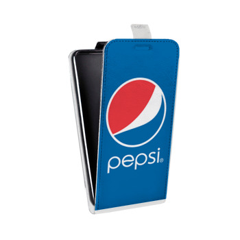 Дизайнерский вертикальный чехол-книжка для Samsung Galaxy J2 (2018) Pepsi (на заказ)