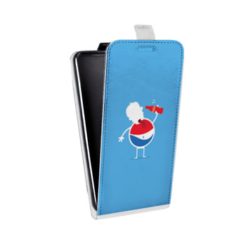 Дизайнерский вертикальный чехол-книжка для HTC U12 Plus Pepsi (на заказ)